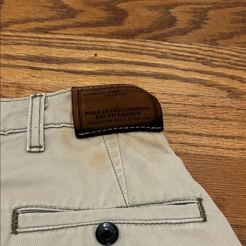 Vintage Polo Jeans Co Freighter Cargo Shorts Men’s 30 Leather Buckle Y2K Hiking